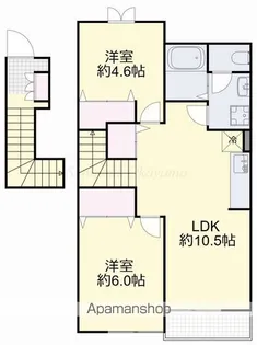 ラフィーネAYA A棟【2階】の間取り