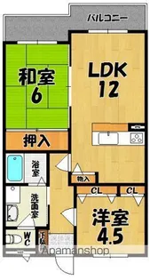 メゾン白光ヶ丘(ビャッコウガオカ)【2階】の間取り