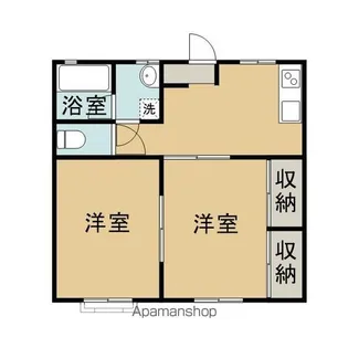 橋本アパートC【5号室】の間取り