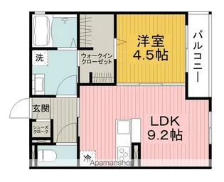 SELVAおおまち【2階】の間取り