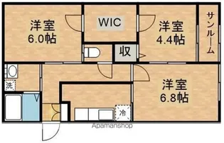 フェリーチェ C棟【2階】の間取り