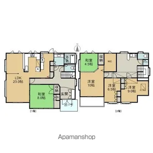 広島県広島市西区古江新町【一戸建】の間取り
