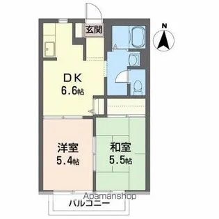 パピヨンB【2階】の間取り