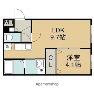 X・BLESSING(イクス・ブレッシング)【2階】の間取り