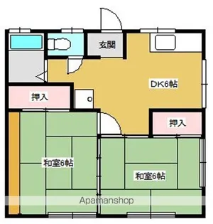 古川アパートⅡ【1階】の間取り
