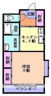 グランシャリオ【206号室】の間取り