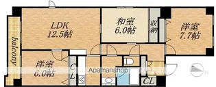 THE RESIDENCE PARK ODORIKOEN【805号室】の間取り
