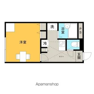 レオパレスラ・ポール【1階】の間取り