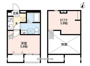 パトリアSMK(パトリアエスエムケー)【2階】の間取り
