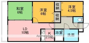 ロイヤルレインボー平岸 B棟【701号室】の間取り