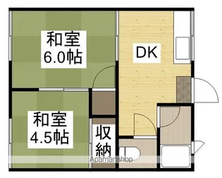 コーポ若竹【1階】の間取り