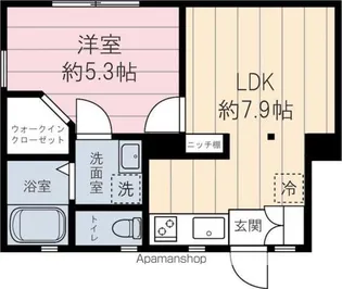 エスポワール上落合【1階】の間取り