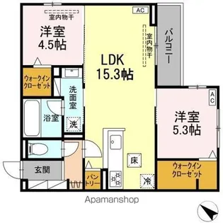 D CREST 北安東4丁目【1階】の間取り