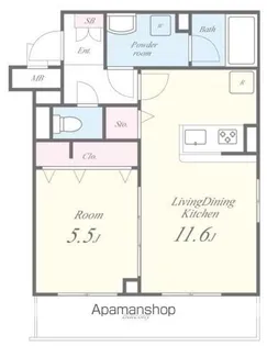 ディアモン・グリ【2階】の間取り