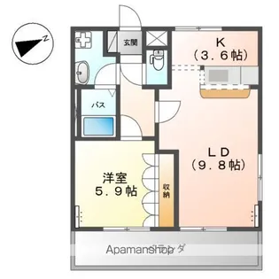 SAKURA CITY(サクラ シティ)【1階】の間取り