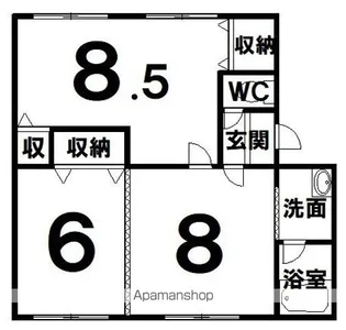 オリエント173【302号室】の間取り