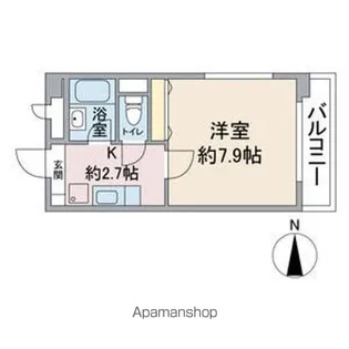 1Kの間取り画像