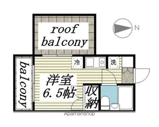 セザール立川B館【5階】の間取り