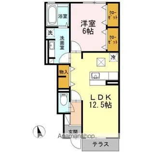 エスペランサ日野【1階】の間取り