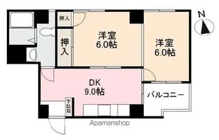 泉ハイツ(東田町)【502号室】の間取り