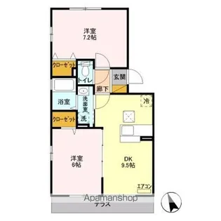 クレール III【1階】の間取り