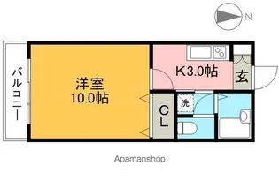 ガーデンハイム西村【4階】の間取り