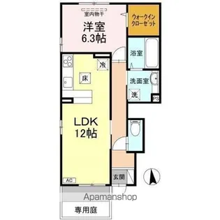 サンハイム中央公園【1階】の間取り