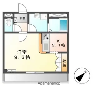 メヌエット【2階】の間取り