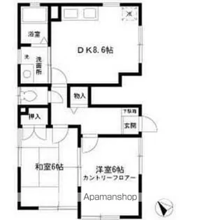 ビュー磯子【1階】の間取り