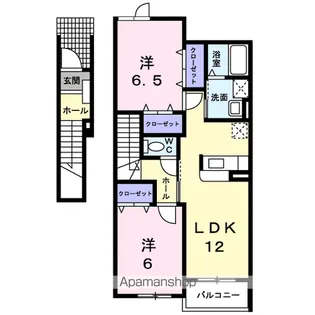 ベル・アルバA【2階】の間取り