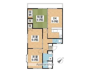 ピュアガーデン【201号室】の間取り