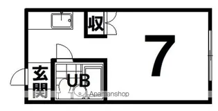 シャトレ白樺【102号室】の間取り