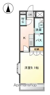 愛知県名古屋市西区上橋町【アパート】の間取り