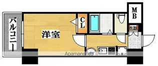 エステムコート博多祇園ツインタワー1【2階】の間取り