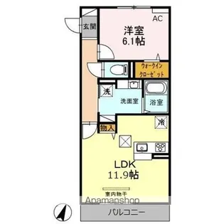 オークビレッジ5【1階】の間取り