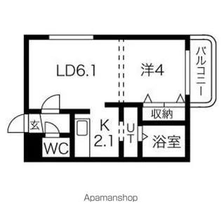 ル・ノール弐番館【301号室】の間取り