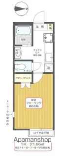 東京都江戸川区鹿骨1丁目【アパート】の間取り