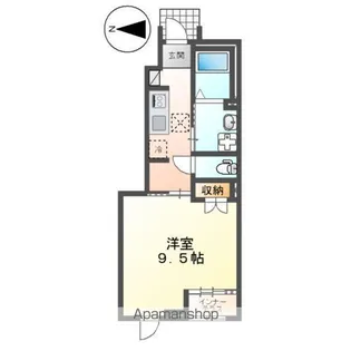 メゾン・シュクル【1階】の間取り