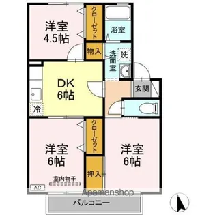 メゾン・ド・ファミール C【1階】の間取り