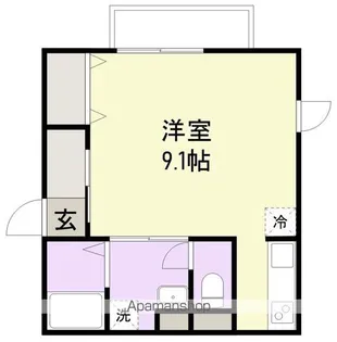 ゴールドレジーナⅢ【201号室】の間取り