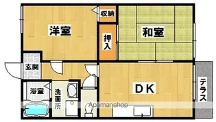 リバティ浜寺【101号室】の間取り