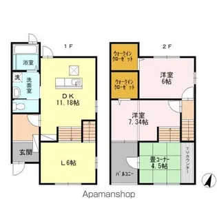 カーサ・カルム【1階】の間取り