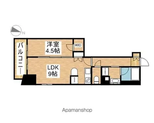 エステムプラザ名古屋丸の内【14階】の間取り