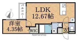 サウススクエア【4階】の間取り