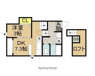 MAISON DE HAKOZAKI【2階】の間取り