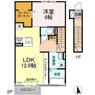 DーROOM大館町【2階】の間取り
