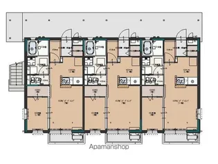 モントレゾール【202号室号室】の間取り