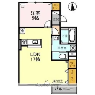 トリヴァンベール【3階】の間取り