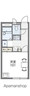 レオパレス徳島【3階】の間取り