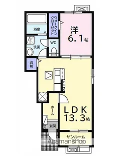 プランドールB【1階】の間取り